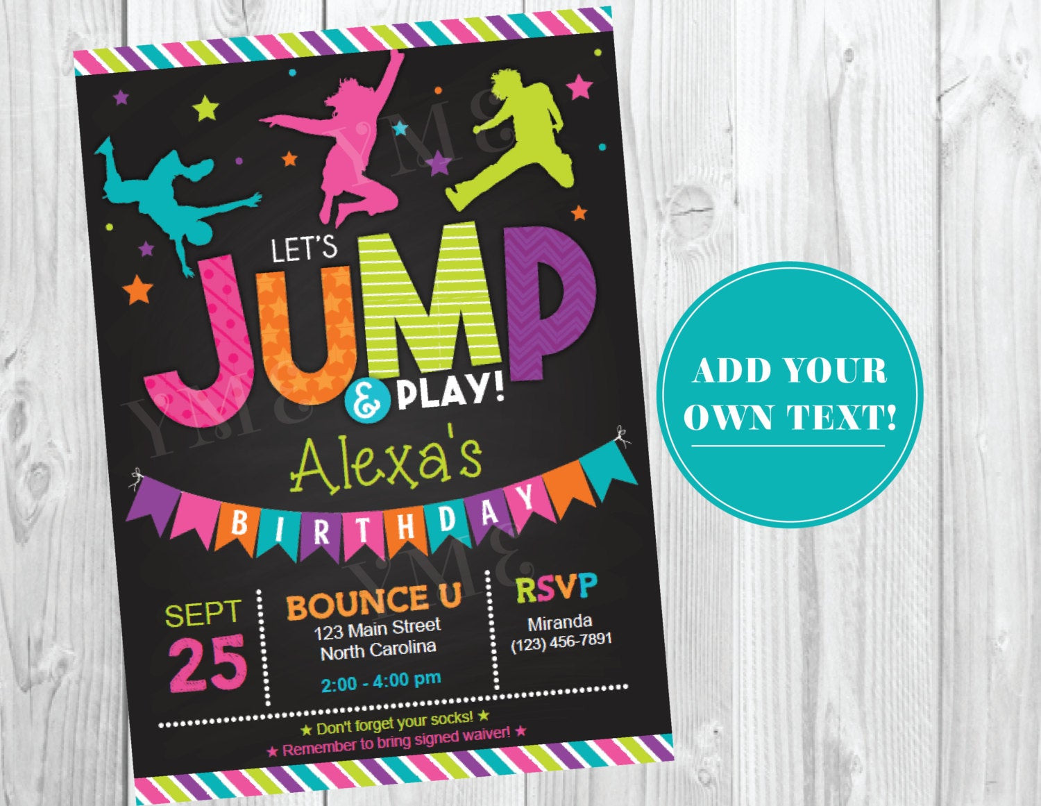 Best ideas about Trampoline Birthday Party Invitations
. Save or Pin Jump Birthday Invitation Trampoline Party by Now.