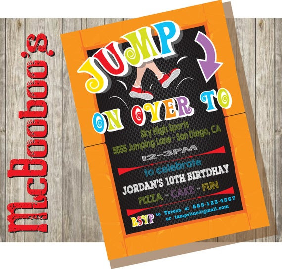 Best ideas about Trampoline Birthday Party Invitations
. Save or Pin Trampoline Birthday Party Invitation Now.