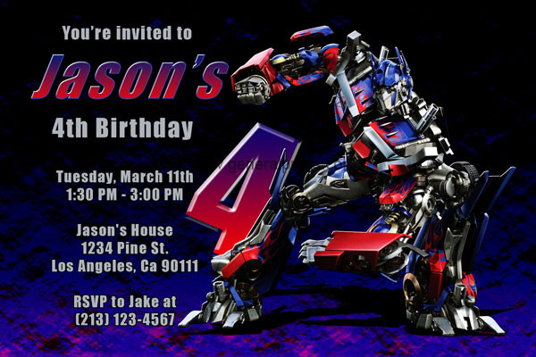 Best ideas about Transformers Birthday Invitations
. Save or Pin Transformers Invitations Birthday Party Invites Now.