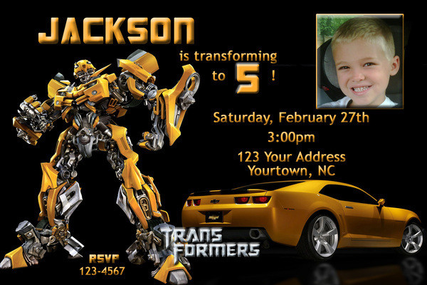 Best ideas about Transformers Birthday Invitations
. Save or Pin FREE Printable Transformers Bumble Bee Birthday Party Now.