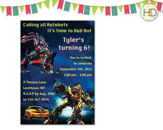 Best ideas about Transformers Birthday Invitations
. Save or Pin Transformers Invitation Transformer Birthday by HDInvitations Now.