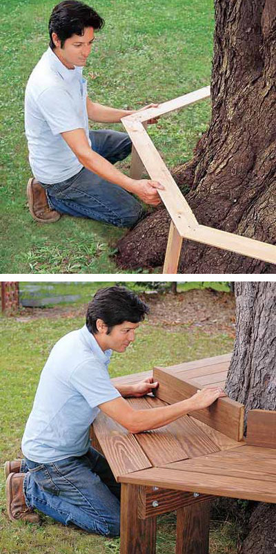 Best ideas about Tree Bench DIY
. Save or Pin DIY Tree Bench Great idea for if i have a nice big tree Now.