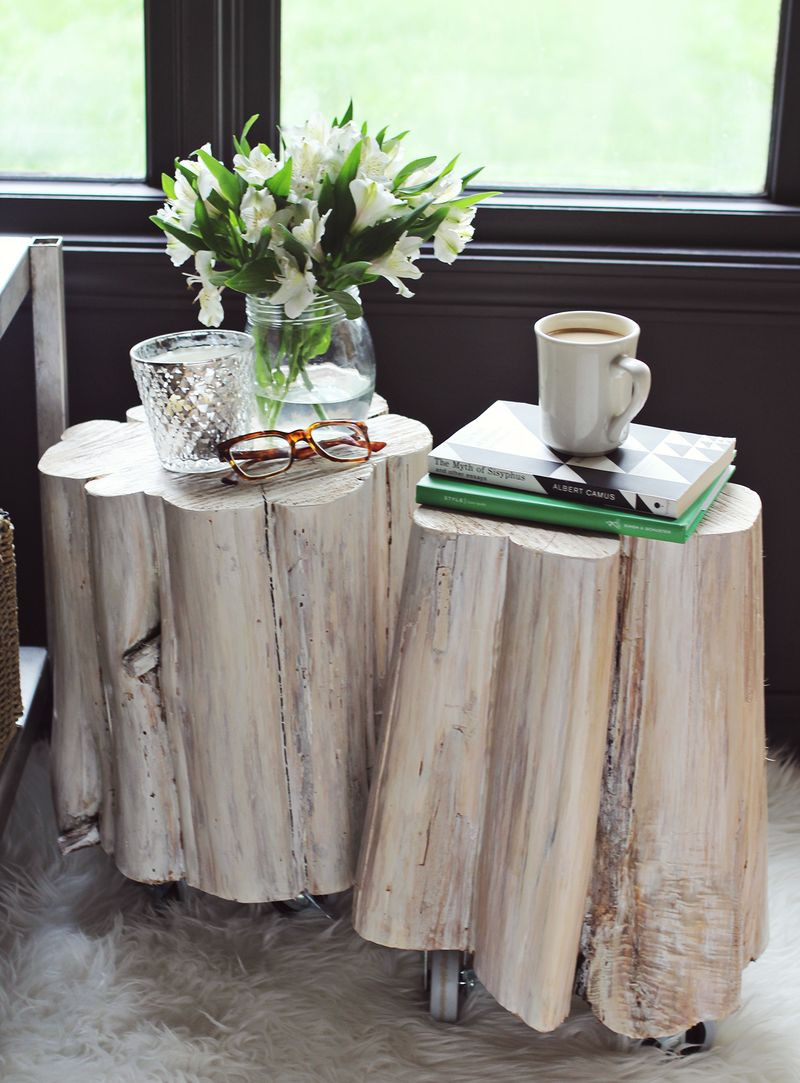 Best ideas about Tree Stump Side Table DIY
. Save or Pin DIY Tree Stump Side Tables A Beautiful Mess Now.