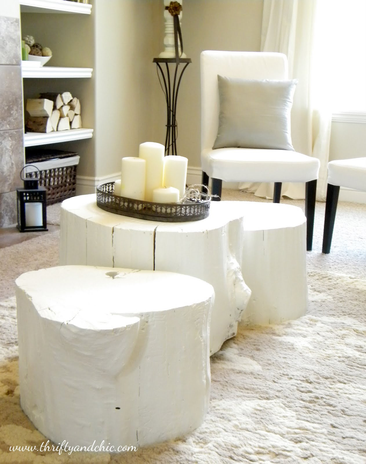 Best ideas about Tree Stump Table DIY
. Save or Pin DIY Painted Tree Stump Coffee Table Thrifty and Chic Now.