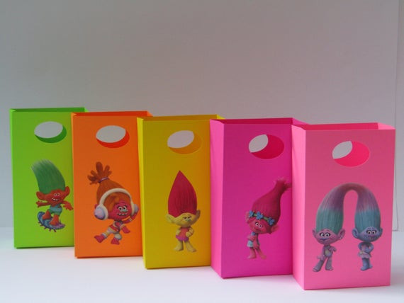 Best ideas about Troll Gift Ideas
. Save or Pin 10 Trolls Party Favor Bag Candy Treat Bag Trolls Now.