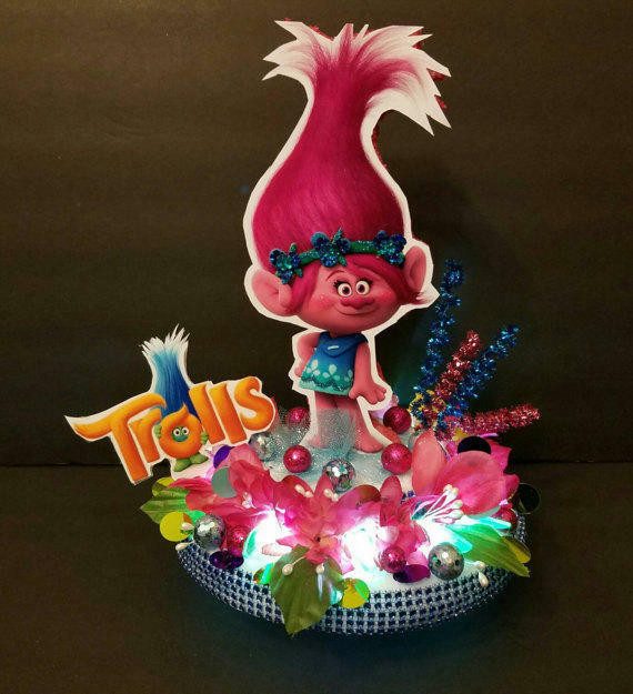 Best ideas about Trolls Birthday Cake Topper
. Save or Pin Trolls inspired princess POPPY cake topper centerpiece Now.