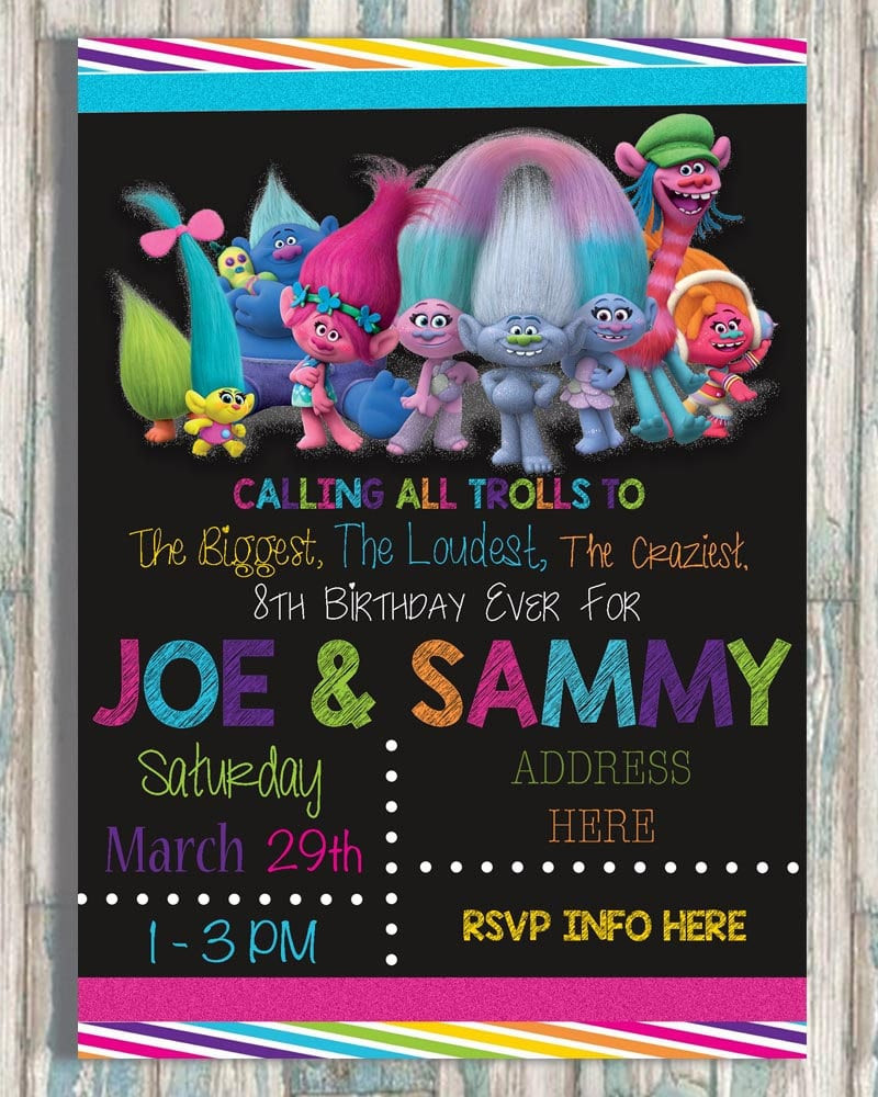 Best ideas about Trolls Birthday Invitations Free
. Save or Pin The Best Trolls Birthday Party Ideas Happiness is Homemade Now.