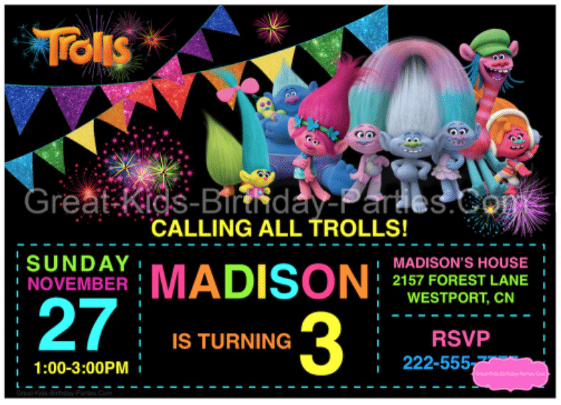 Best ideas about Trolls Birthday Invitations Free
. Save or Pin The Best Trolls Birthday Party Ideas Happiness is Homemade Now.