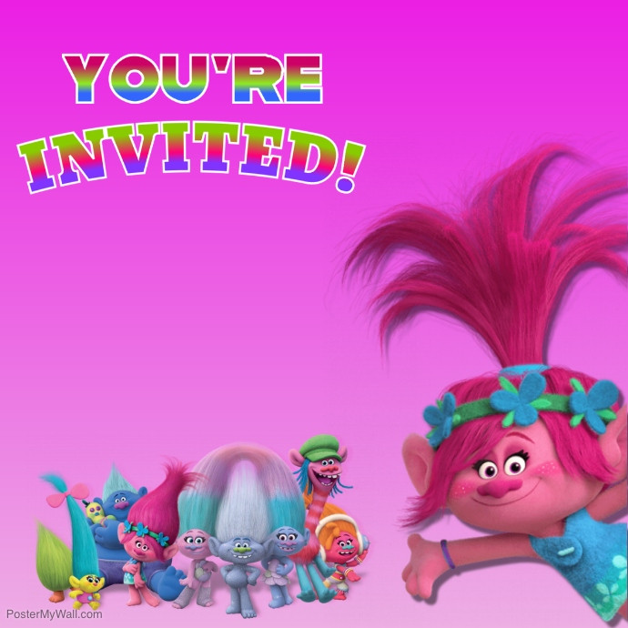 Best ideas about Trolls Birthday Invitations Free
. Save or Pin TROLLS INVITATION Template Now.