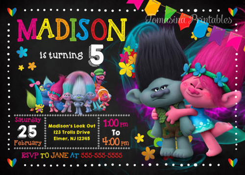 Best ideas about Trolls Birthday Invitations Printable
. Save or Pin Trolls Birthday Invitation Poppy and Brunch Invite Trolls Now.