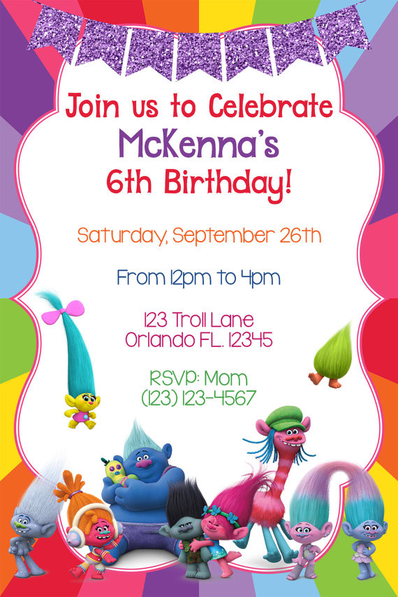 Best ideas about Trolls Birthday Invitations Printable
. Save or Pin Trolls Invitation Trolls birthday Troll invites Dreamworks Now.