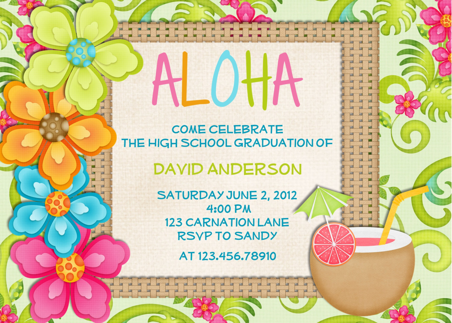 Best ideas about Tropical Birthday Invitations
. Save or Pin Luau Birthday Invitation Sweet 16 Tropical Hawaiian Hula Party Now.
