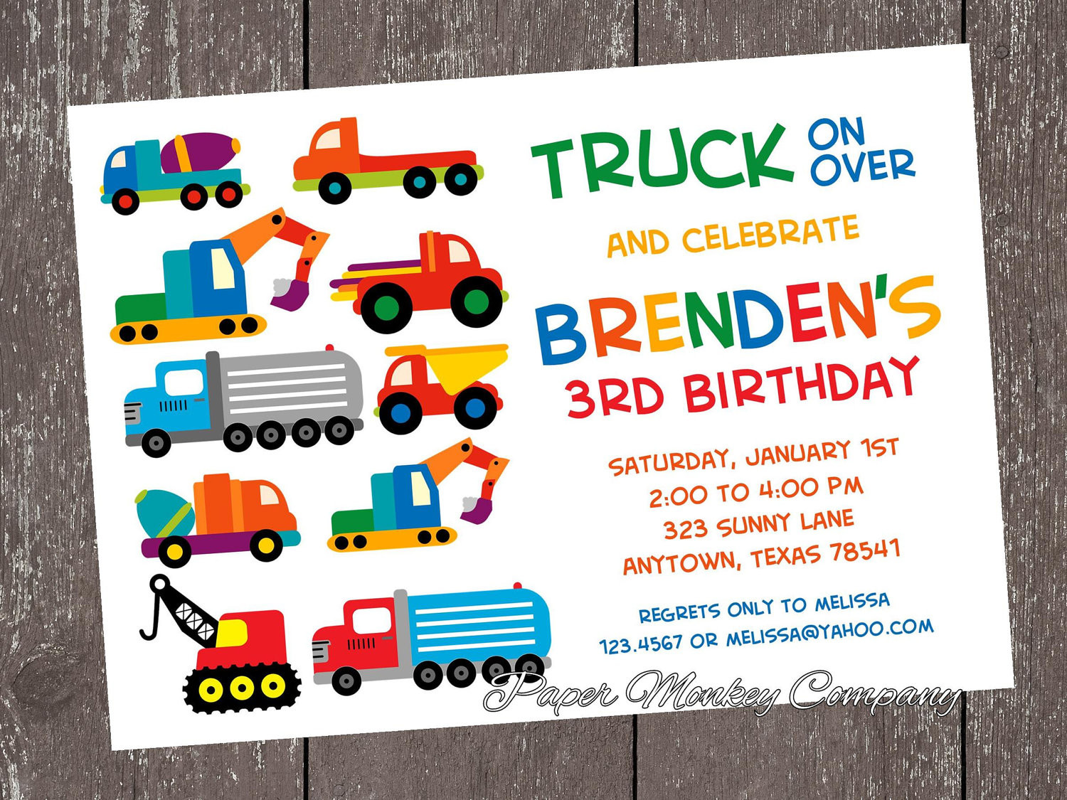 Best ideas about Truck Birthday Invitations
. Save or Pin Construction Work Trucks Birthday Invitation Now.