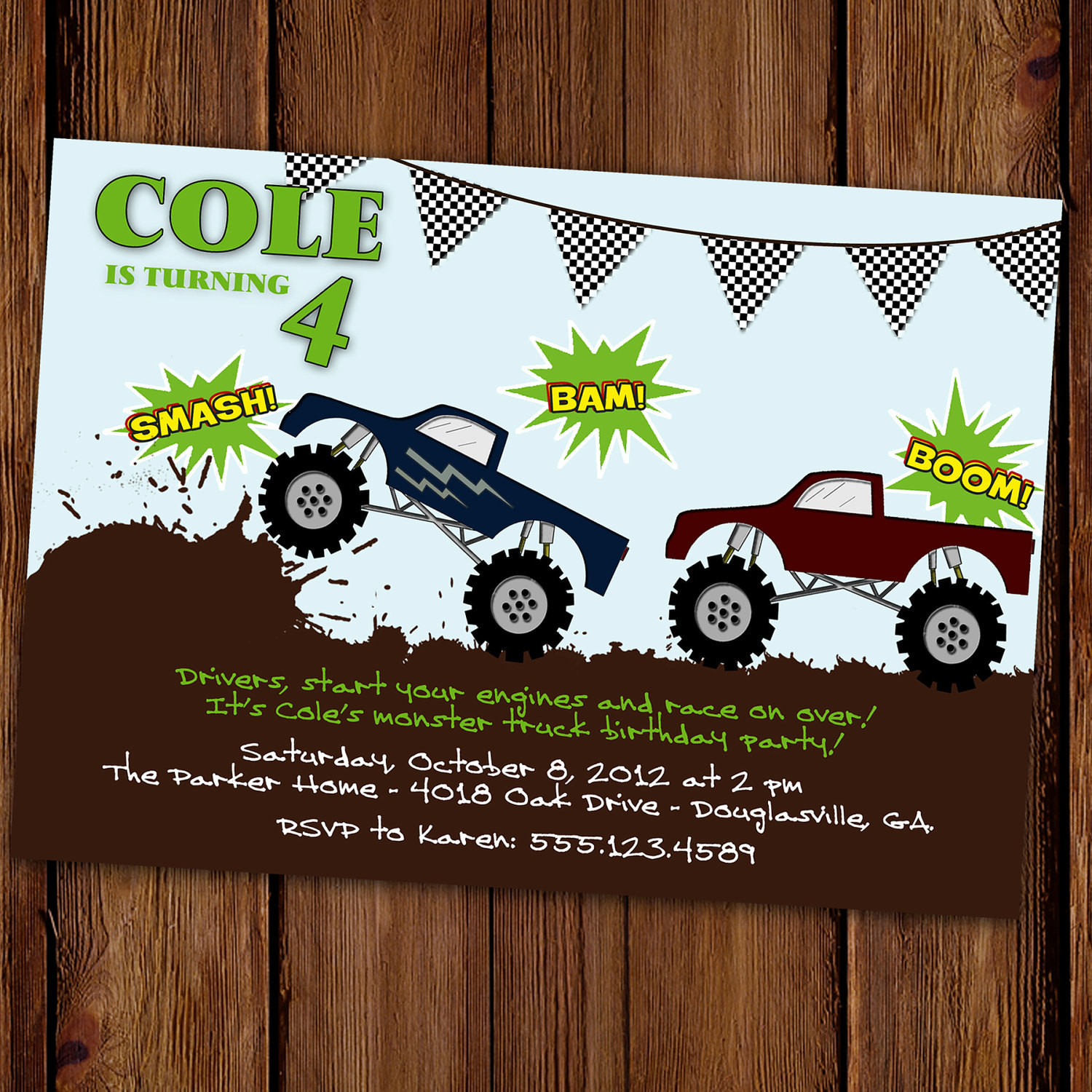 Best ideas about Truck Birthday Invitations
. Save or Pin Monster Truck Birthday Invitation Now.