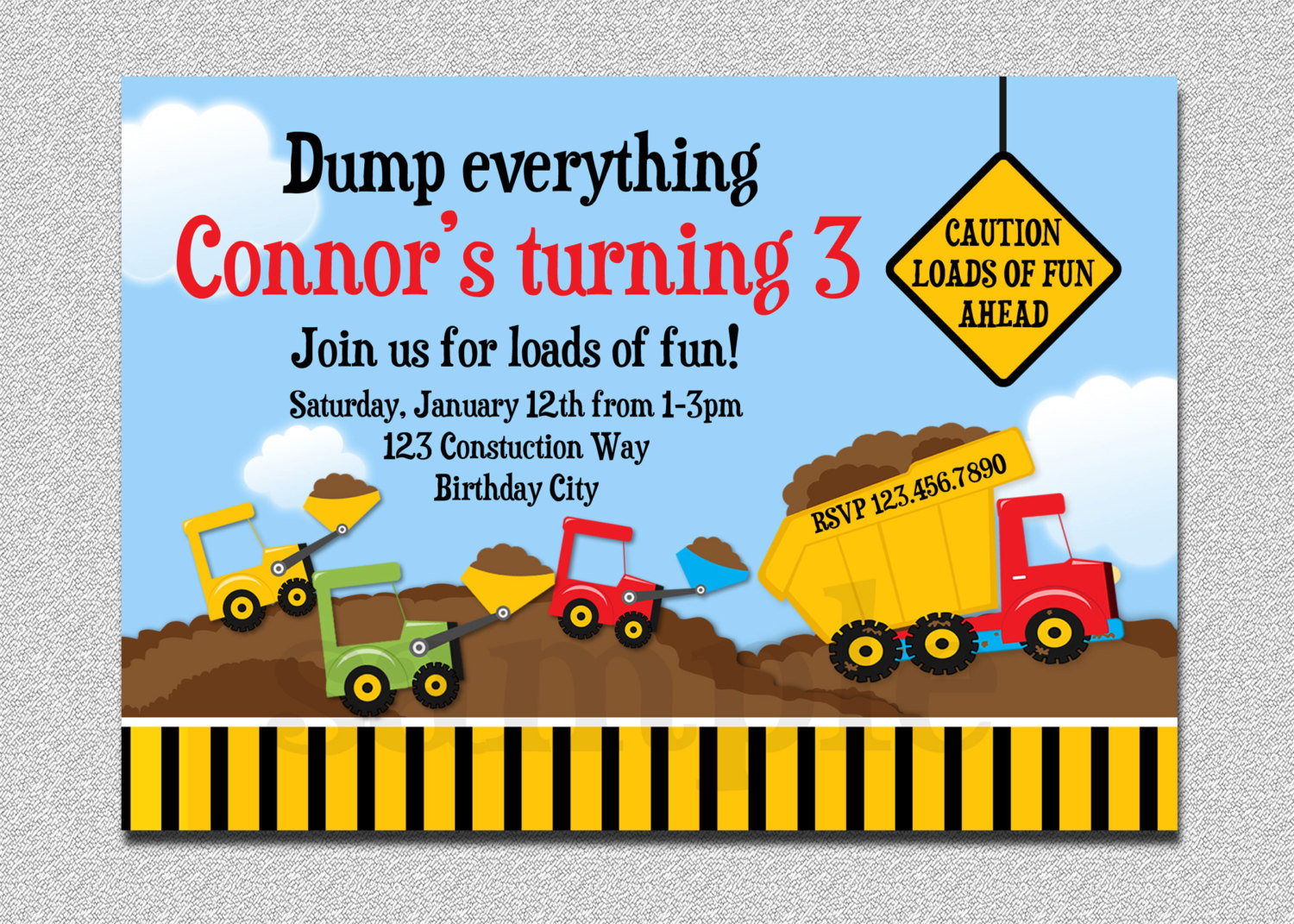 Best ideas about Truck Birthday Invitations
. Save or Pin Construction Birthday Invitation Boys Truck Birthday Party Now.