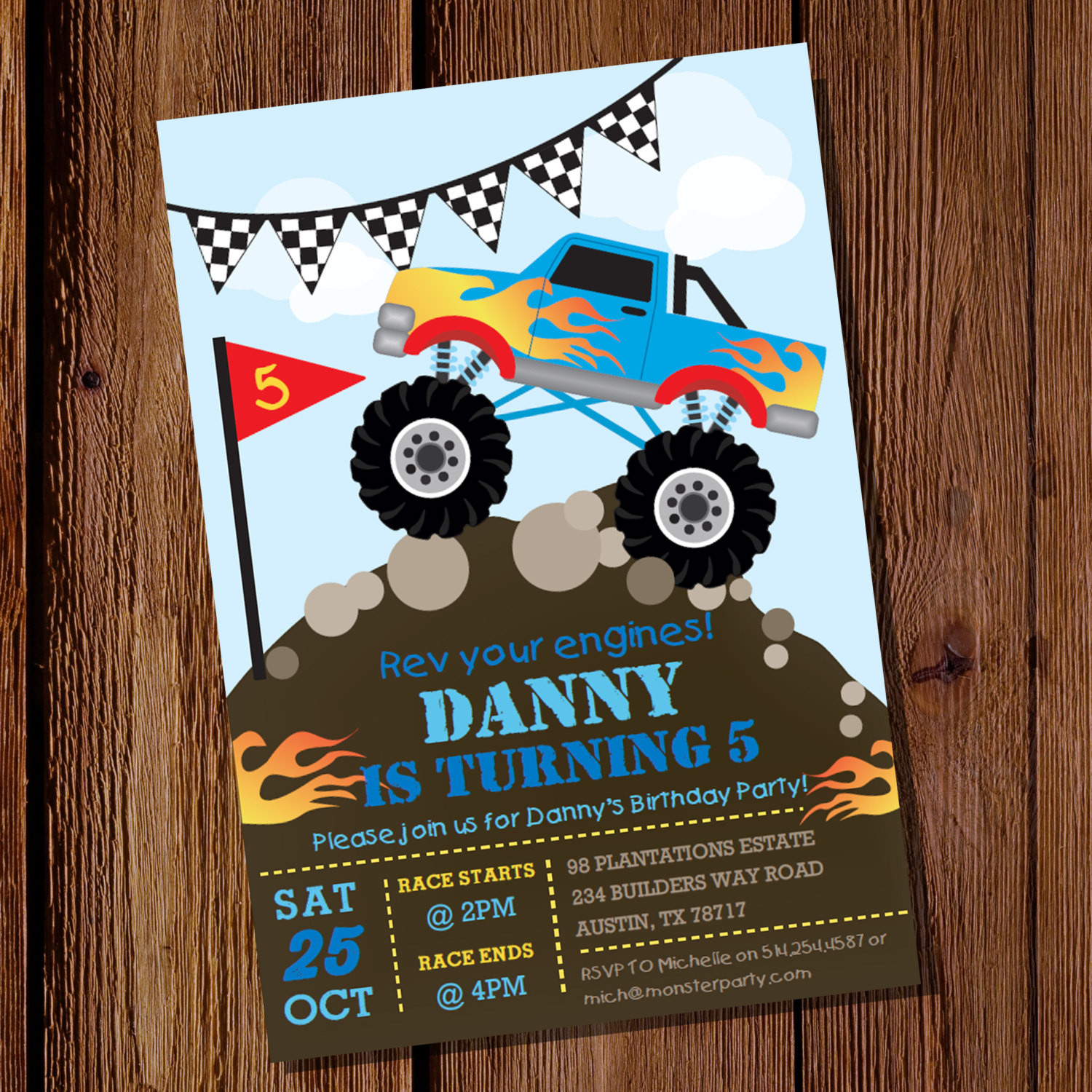 Best ideas about Truck Birthday Invitations
. Save or Pin Monster Truck Invitation Monster Truck Birthday Invitation Now.