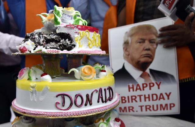 Best ideas about Trump Birthday Cake
. Save or Pin In pics Hindu group celebrates Donald Trump’s birthday Now.