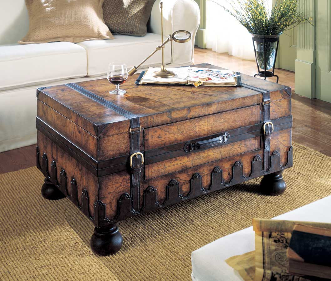 Best ideas about Trunk Coffee Table
. Save or Pin VINTAGE OLD WORLD MAP STYLE STEAMER STORAGE TRUNK COFFEE Now.