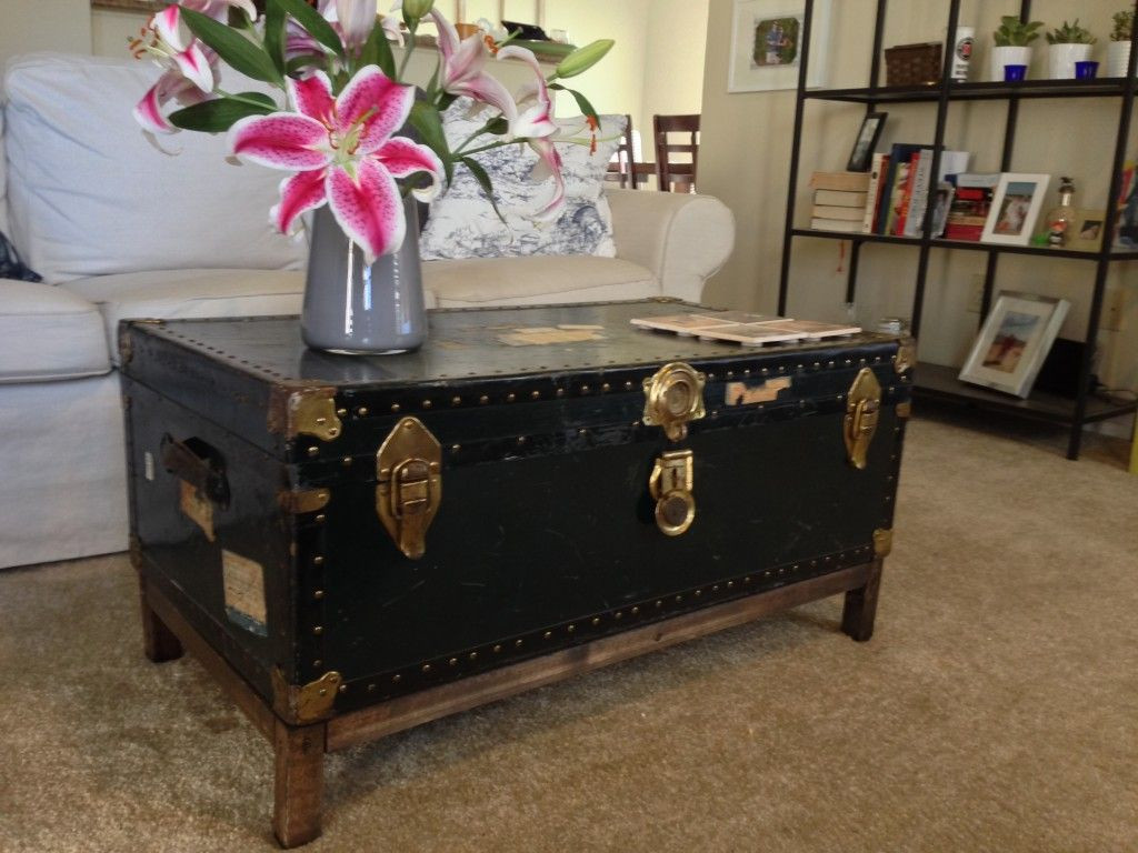 Best ideas about Trunk Coffee Table DIY
. Save or Pin DIY Coffee Table from Antique Steamer Trunk I like the Now.