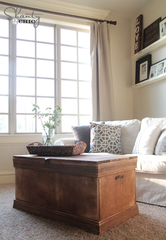 Best ideas about Trunk Coffee Table DIY
. Save or Pin Pottery Barn Inspired Chest Coffee Table Shanty 2 Chic Now.
