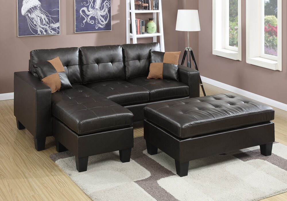 Best ideas about Tufted Sectional Sofa With Chaise
. Save or Pin NEW Reversible L Sectional Sofa Chaise Tufted XL Ottoman Now.