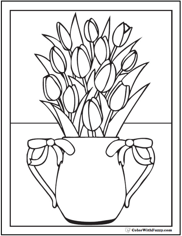 Best ideas about Tulip Coloring Pages
. Save or Pin Tulip Flower Coloring Pages 14 PDF Printables Now.