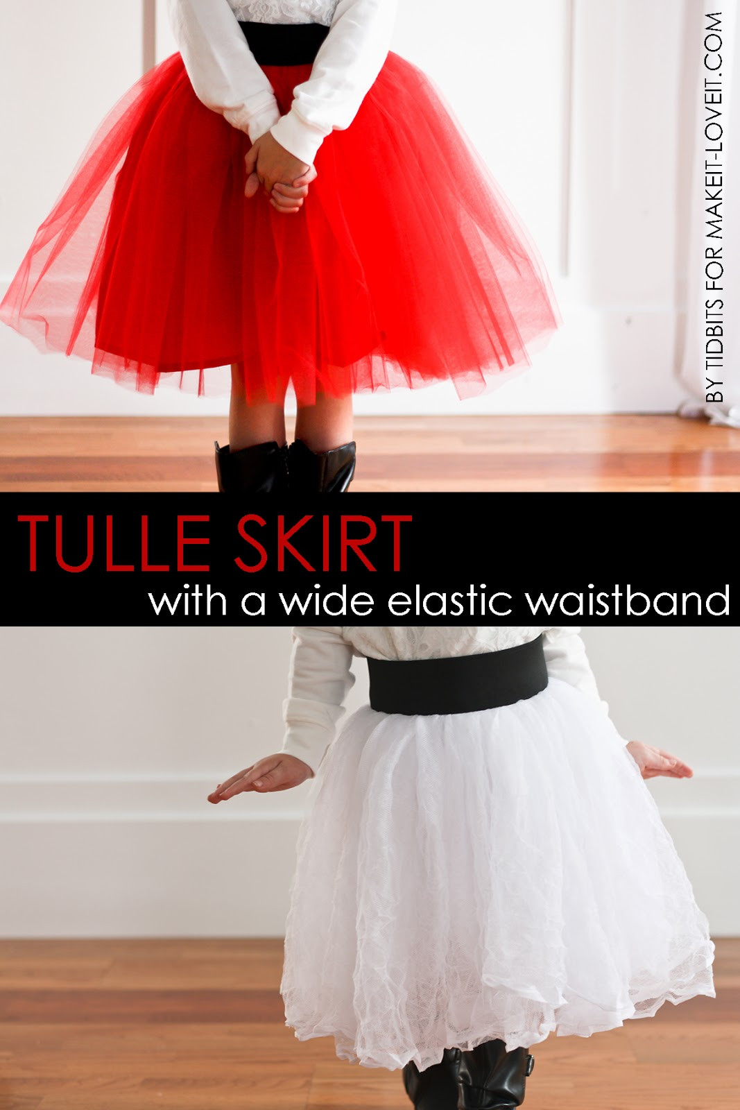 Best ideas about Tulle Skirt DIY
. Save or Pin DIY Tulle Skirt with Wide Elastic Waist Band Now.