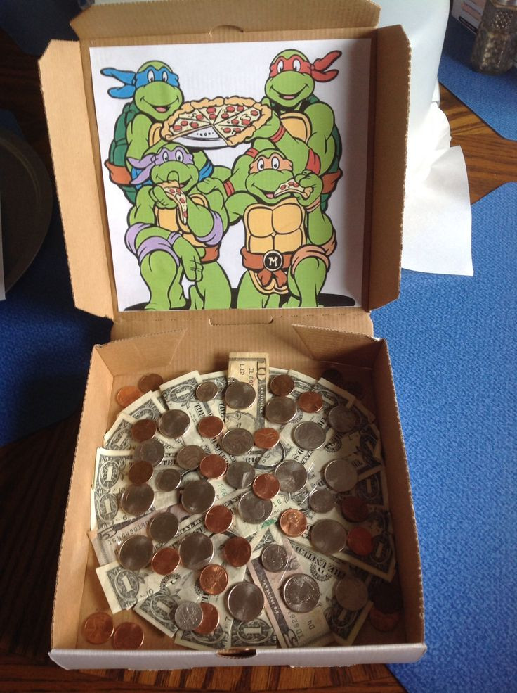 Best ideas about Turtle Gift Ideas
. Save or Pin Ninja Turtles Pizza Birthday Money Gift Ideas Now.