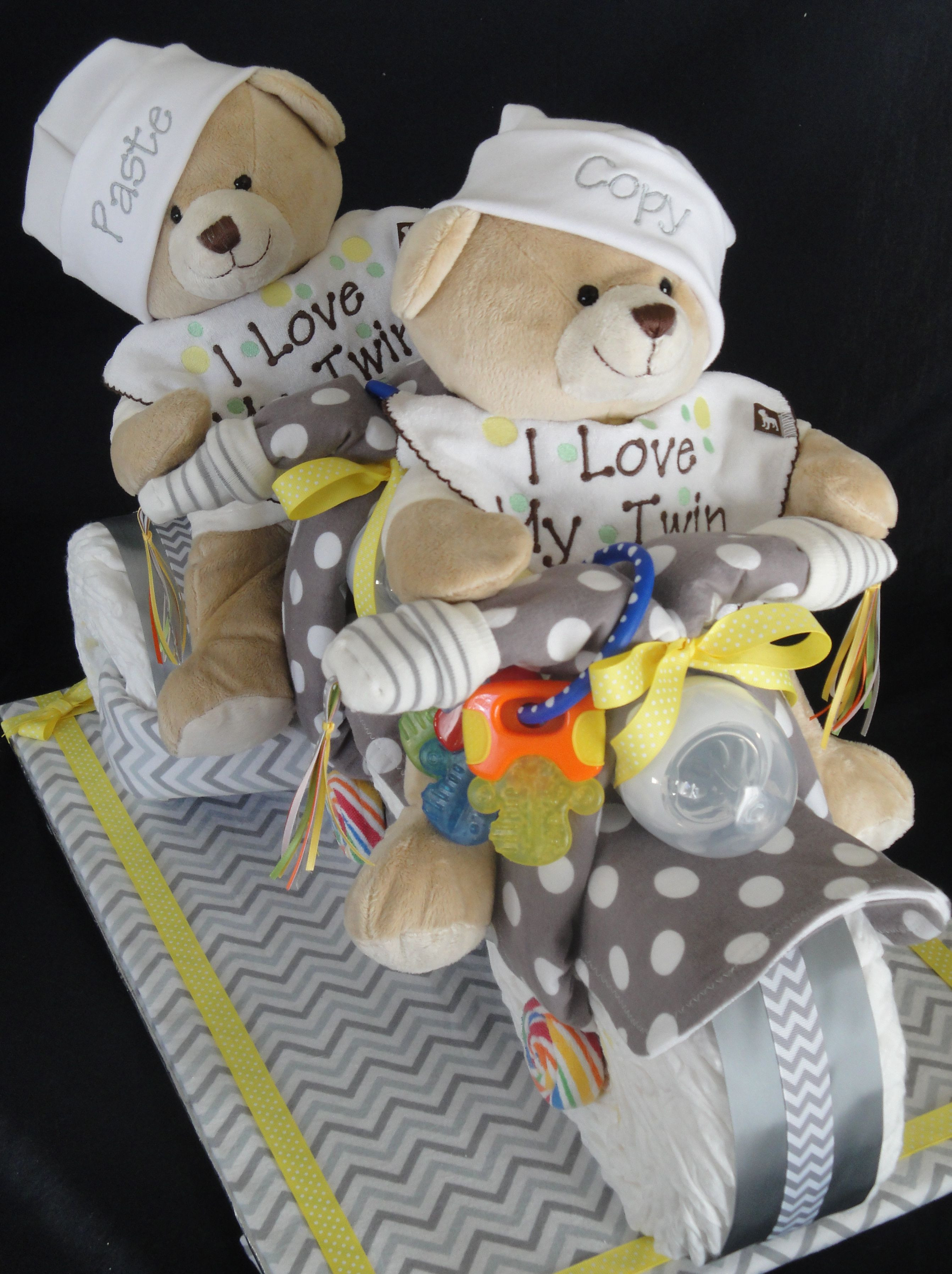 Best ideas about Twin Gift Ideas
. Save or Pin Twins Diaper Cake Tricycle Built for Two Now.