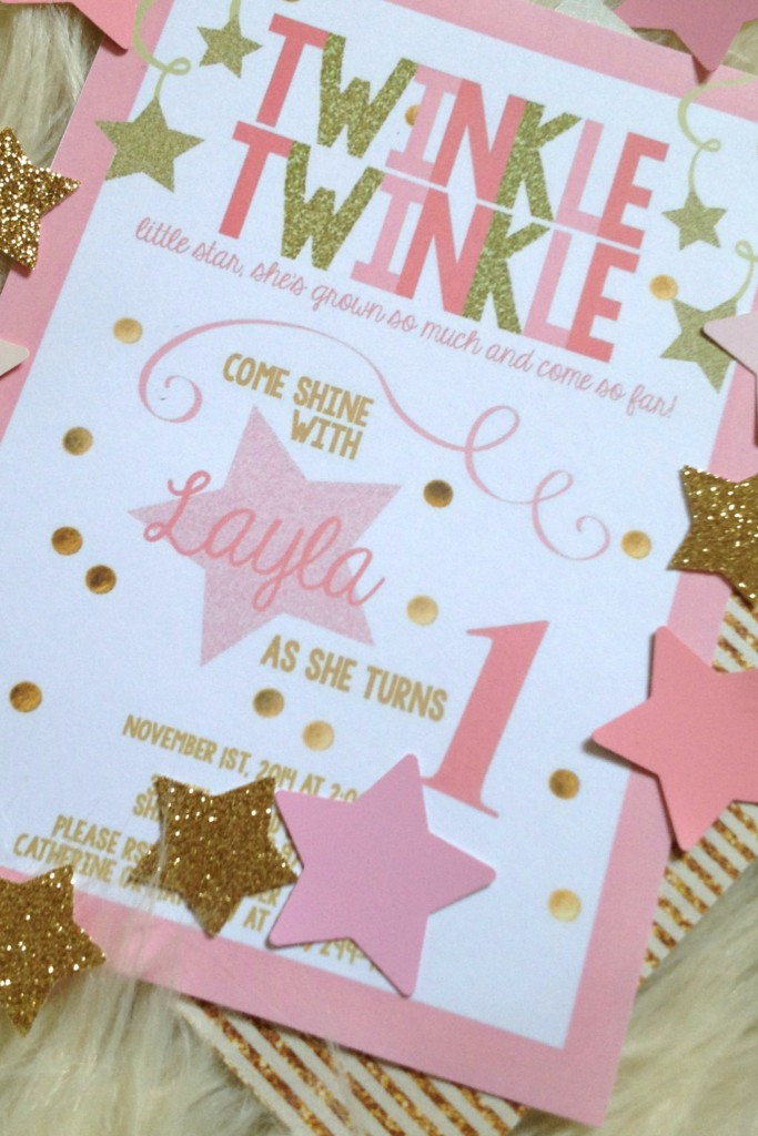 Best ideas about Twinkle Twinkle Little Star Birthday Invitations
. Save or Pin Layla s Pink & Gold Twinkle Twinkle Little Star 1st Now.