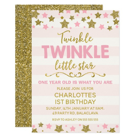 Best ideas about Twinkle Twinkle Little Star Birthday Invitations
. Save or Pin Twinkle twinkle Little Star Birthday Invitation Now.