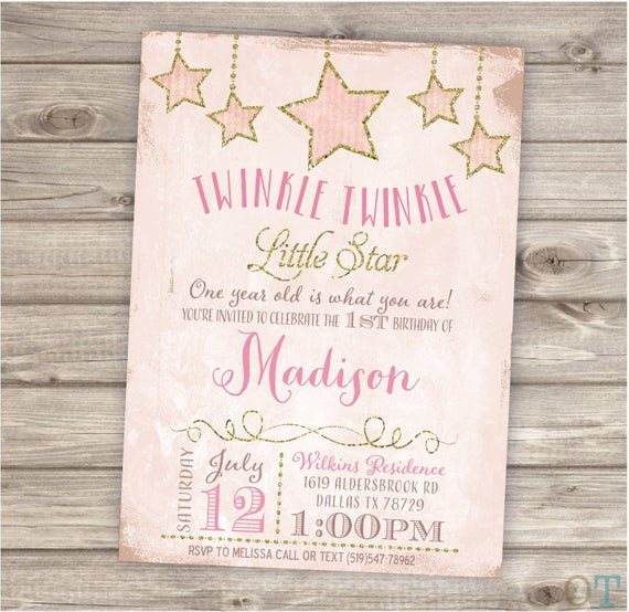 Best ideas about Twinkle Twinkle Little Star Birthday Invitations
. Save or Pin Twinkle Twinkle Little Star Birthday Invitations by cardmint Now.