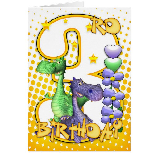 Best ideas about Twins Birthday Card
. Save or Pin Twins 3rd Birthday Card Cute Little Dragons Now.