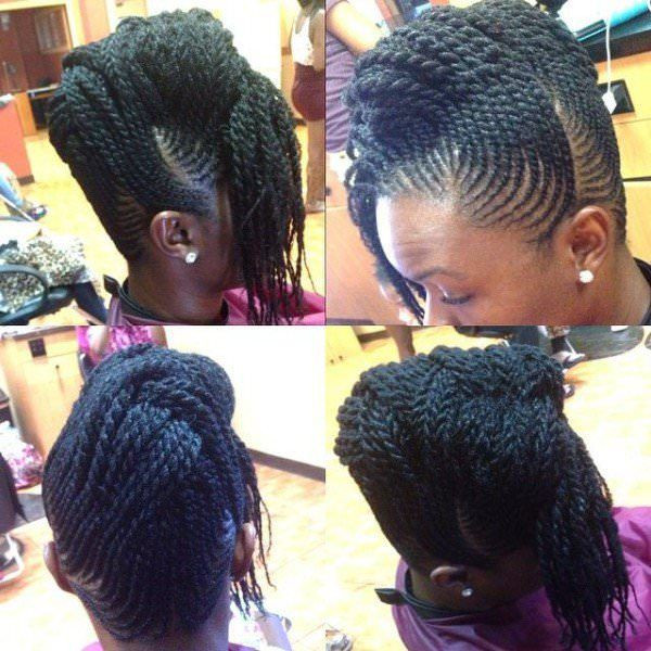 Best ideas about Twists Updo Hairstyles
. Save or Pin Intricate flat twist updo Black Hair Information Now.