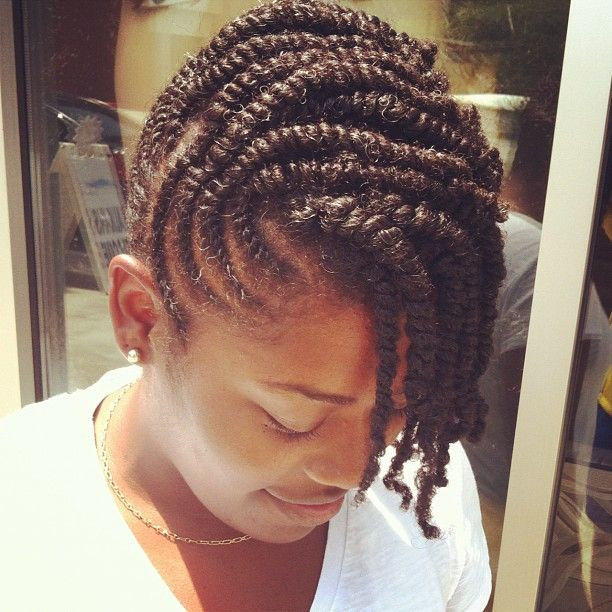 Best ideas about Twists Updo Hairstyles
. Save or Pin Flat Twist Updo Hairstyles For Black Women Now.