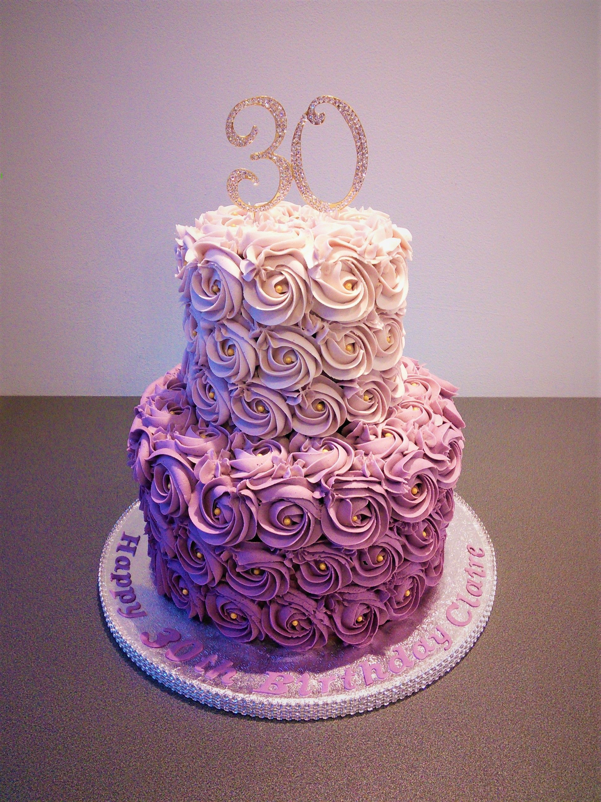 Best ideas about Two Tier Birthday Cake
. Save or Pin purple rose ombre two tier cake Now.