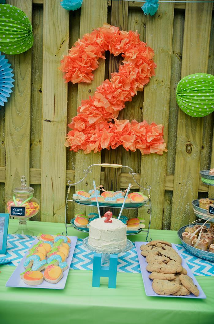 Best ideas about Two Year Old Birthday Party Ideas
. Save or Pin Kara s Party Ideas Peach Stand 2nd Birthday Party with So Now.