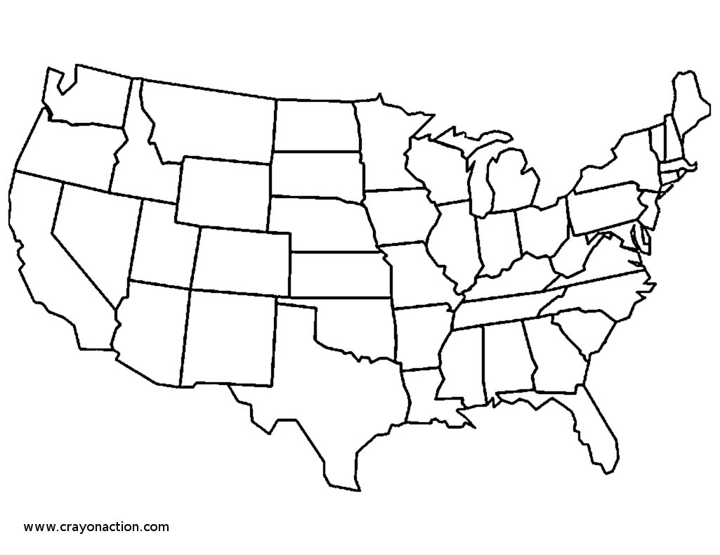 Best ideas about U.S.A Coloring Pages
. Save or Pin Continental United States Coloring Page Map Now.