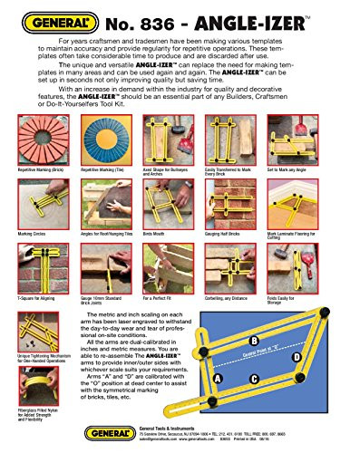 Best ideas about Ultimate 836 Angle-Izer DIY Template Tool
. Save or Pin General Tools 836 Angle izer Template Tool – Search Plumbing Now.