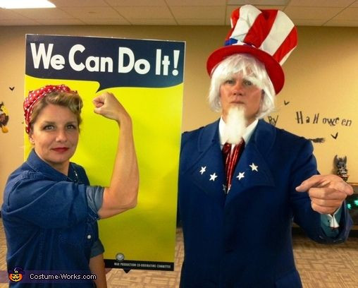 Best ideas about Uncle Sam Costume DIY
. Save or Pin Rosie & Uncle Sam Halloween Costume Contest at Costume Now.