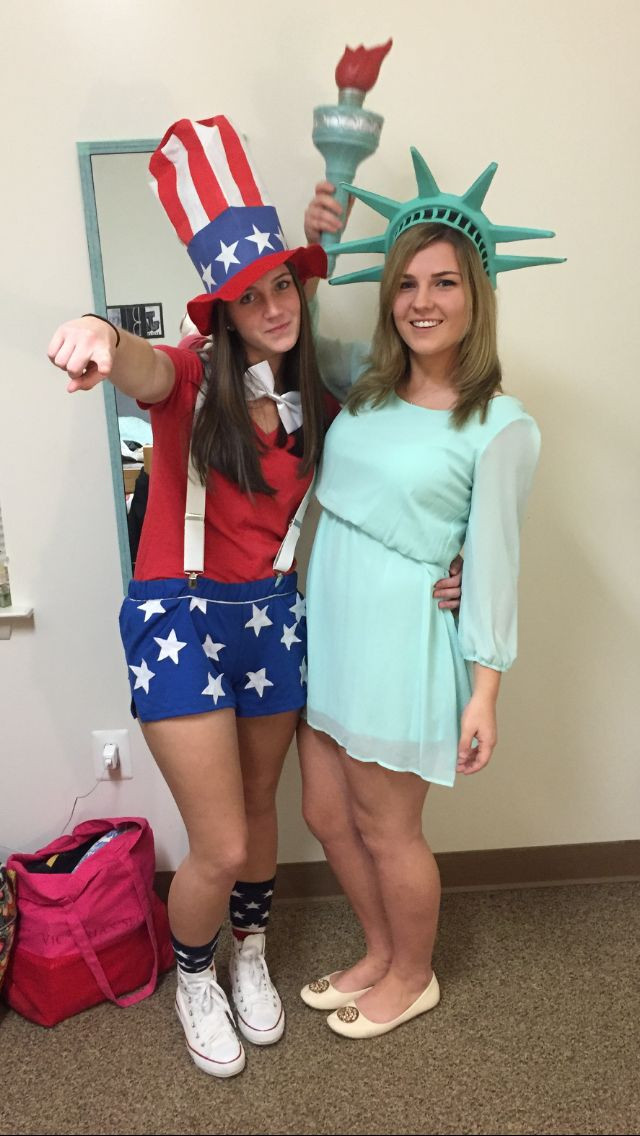 Best ideas about Uncle Sam Costume DIY
. Save or Pin DIY Uncle Sam and Statue of Liberty Halloween costume Now.