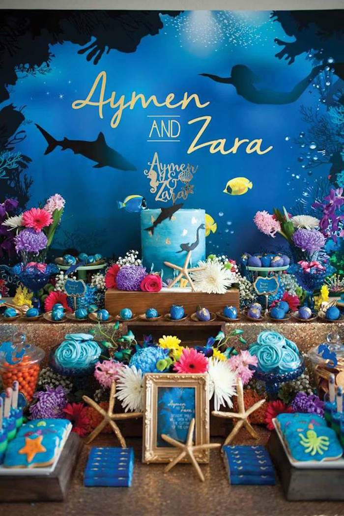 Best ideas about Under The Sea Birthday Party Ideas
. Save or Pin Kara s Party Ideas Shark Mermaid Under the Sea Joint Now.