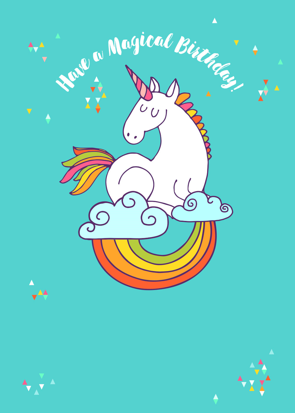 Best ideas about Unicorn Birthday Card
. Save or Pin Colourful Unicorn Birthday Card Now.