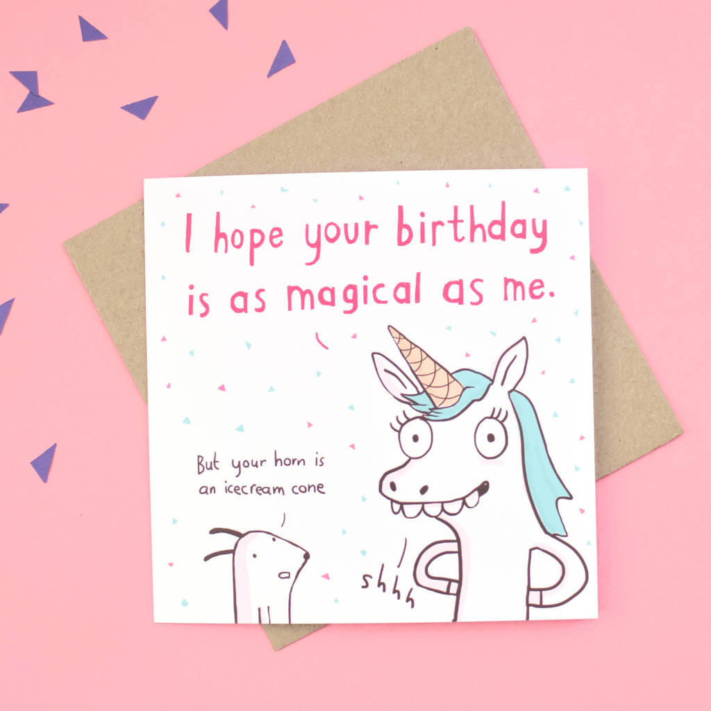 Best ideas about Unicorn Birthday Card
. Save or Pin magical unicorn birthday card by sarah ray Now.