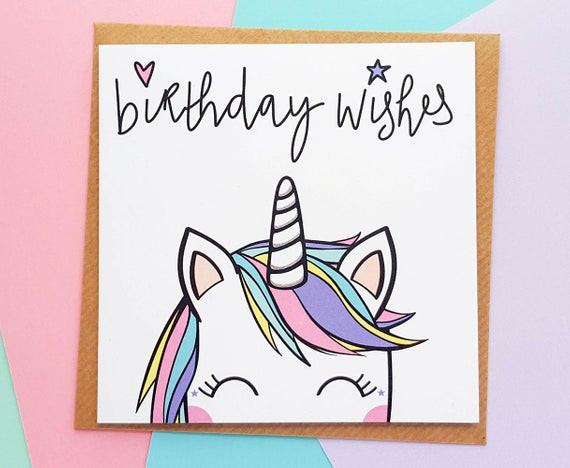 Best ideas about Unicorn Birthday Card
. Save or Pin Rainbow Unicorn Birthday Card Handmade Unicorn Birthday Now.