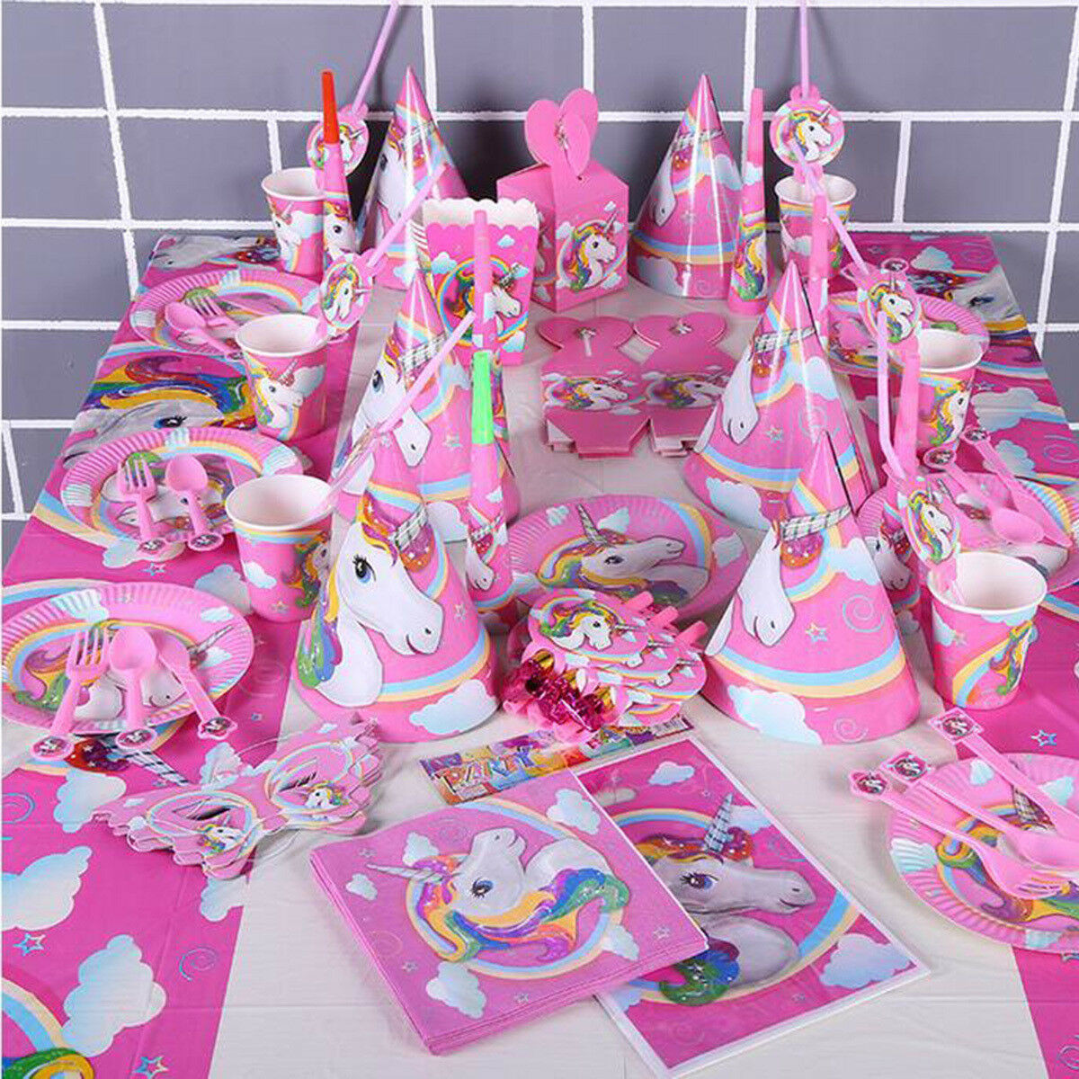Best ideas about Unicorn Birthday Party Decorations
. Save or Pin Baby Kids Unicorn Theme Birthday Party Decor Supplies Now.