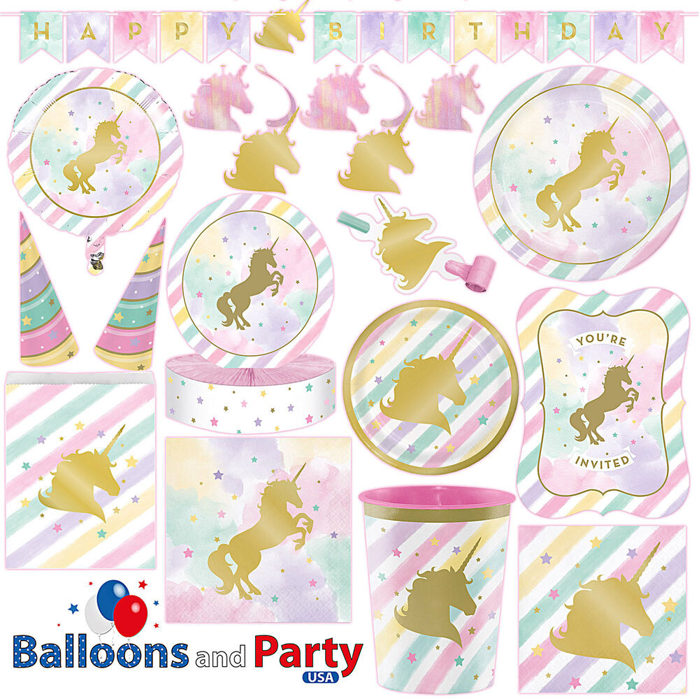 Best ideas about Unicorn Birthday Party Supplies
. Save or Pin Unicorn Sparkle Pony Girl s Birthday Party Tableware Now.