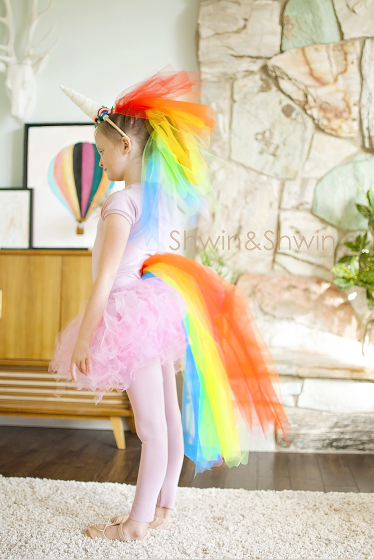 Best ideas about Unicorn Costume DIY
. Save or Pin DIY Rainbow Unicorn Costume Shwin and Shwin Now.