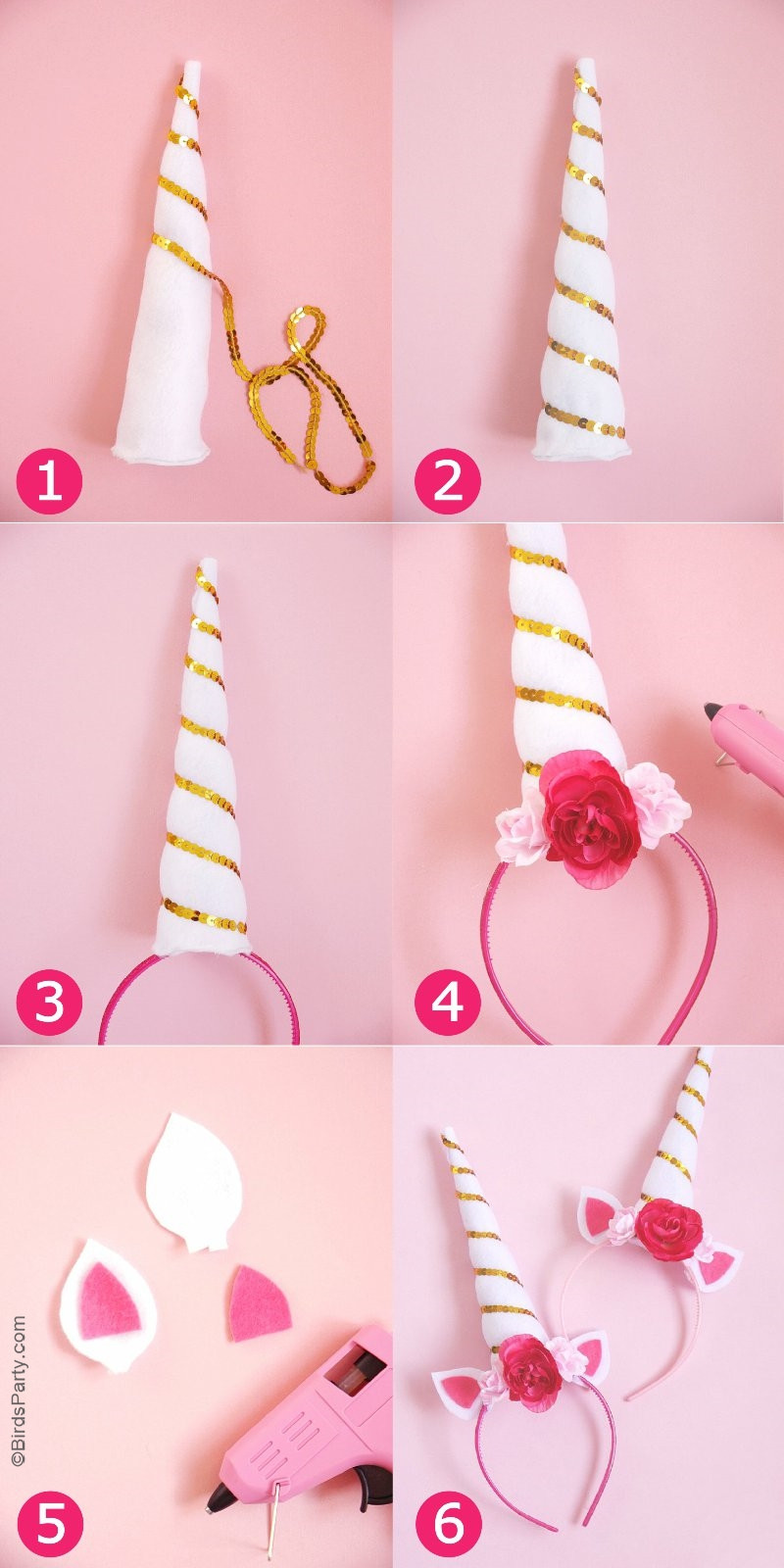 Best ideas about Unicorn Headband DIY
. Save or Pin DIY Unicorn Party Headbands Party Ideas Now.