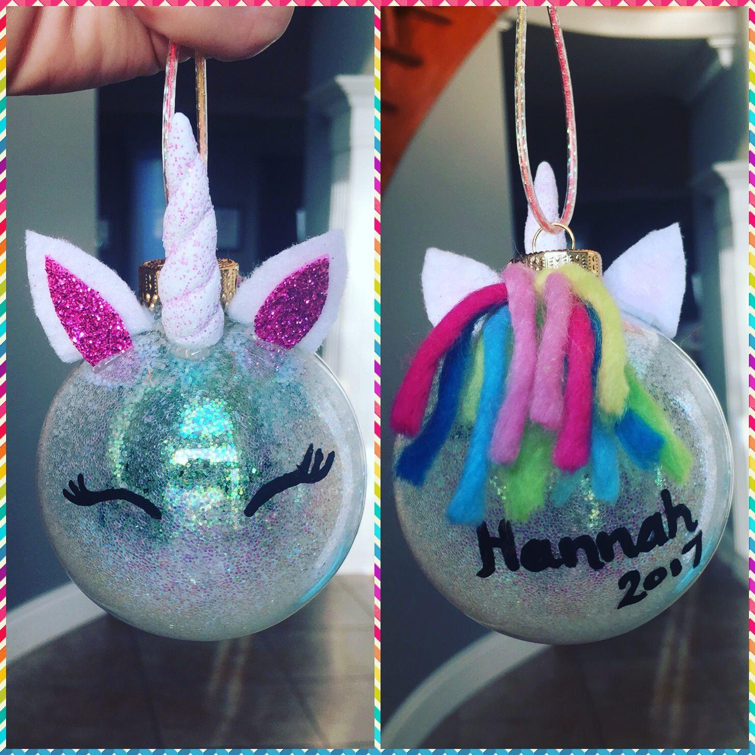 Best ideas about Unicorn Ornaments DIY
. Save or Pin Glitter DIY Unicorn Christmas ornaments So Cute Now.